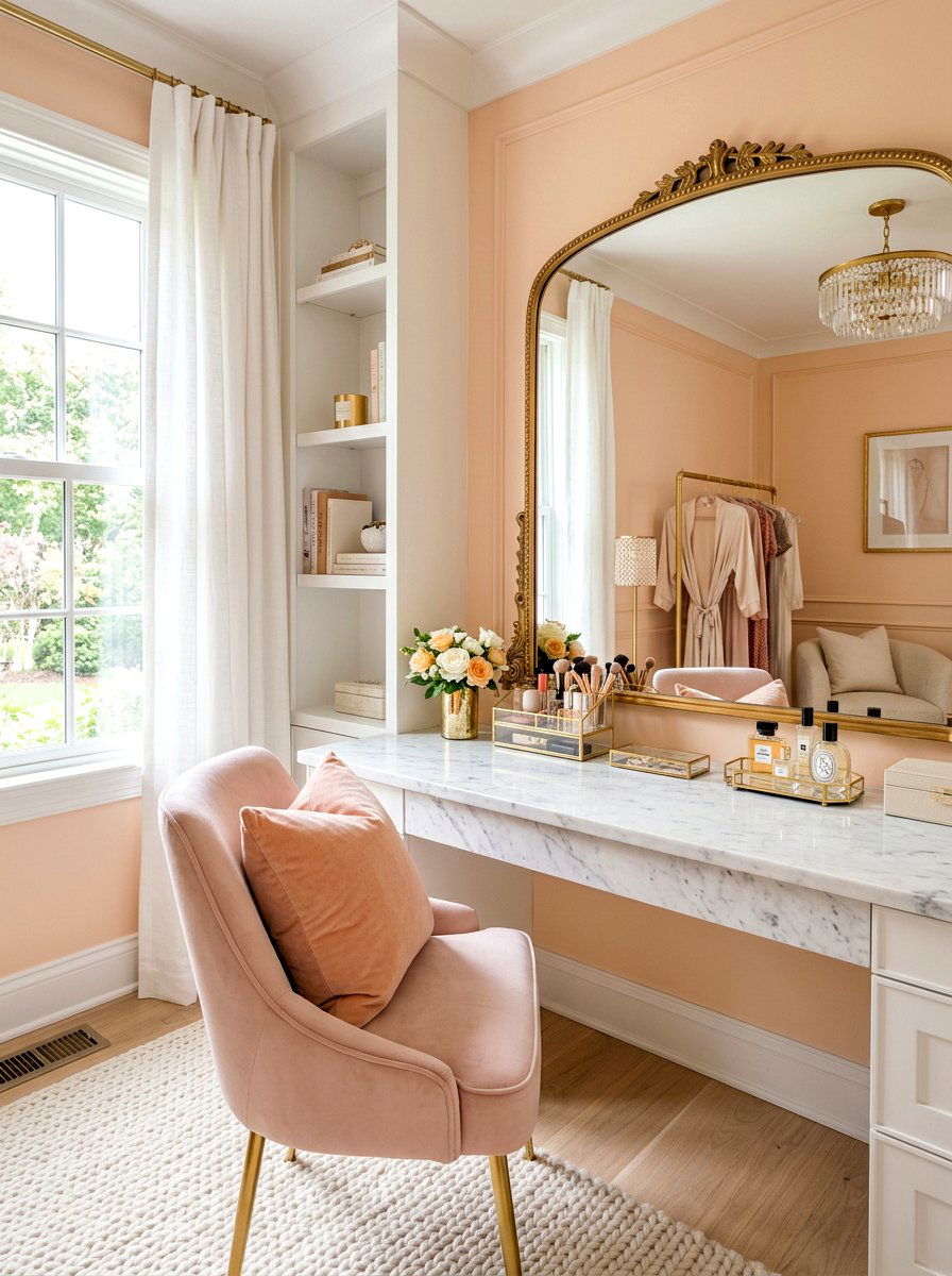 Soft Peach Lumbar Pillow - 25 Spring Lumbar Pillow Ideas