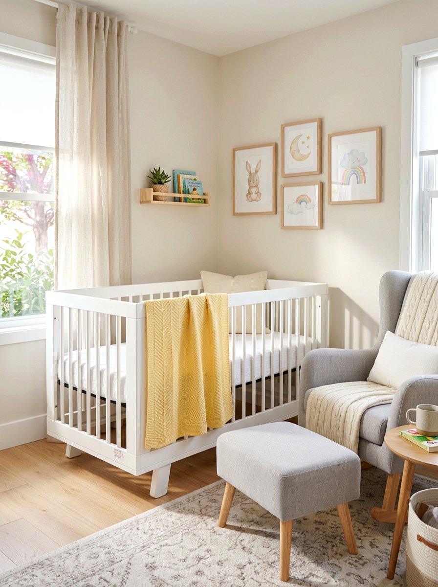 Soft Yellow Crib Blanket - 25 Spring Crib Decor Ideas