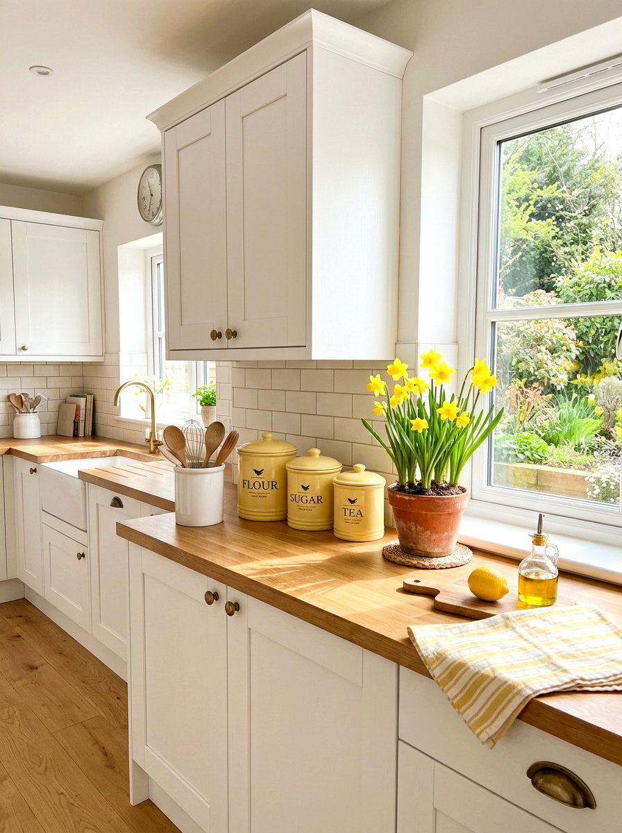 Soft Yellow Kitchen Canisters - 25 Spring Kitchen Canisters Ideas