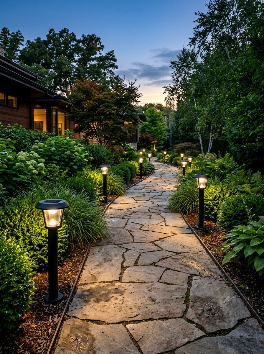 Solar Garden Light - 25 Front Yard Spring Decor Ideas