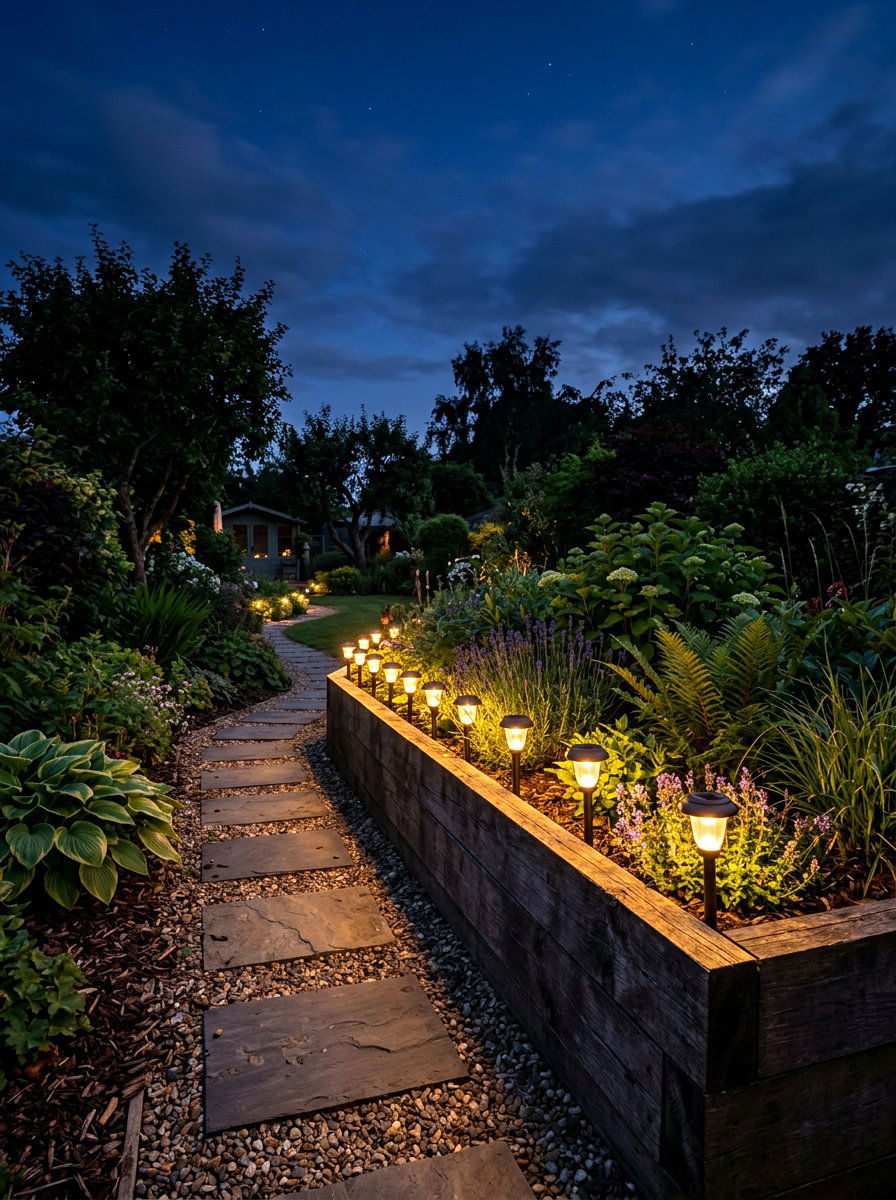 Solar Lighting For Garden Beds - 25 Spring Raised Bed Decor Ideas