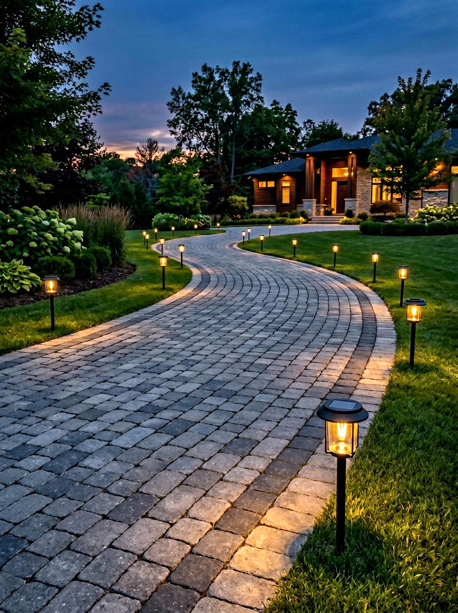 Solar Path Light For Driveway Edge - 25 Spring Driveway Decor Ideas