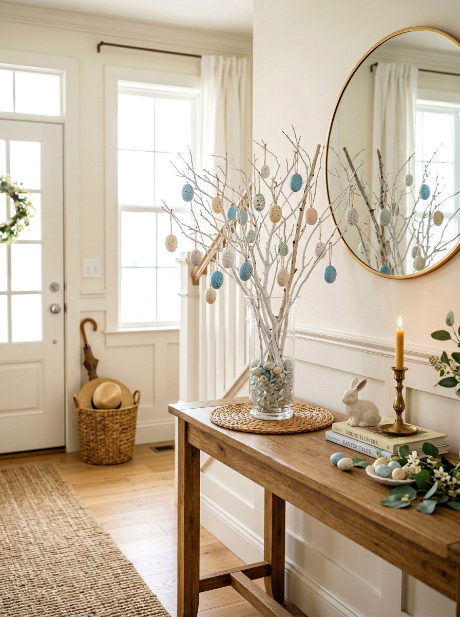 Speckled Egg Easter Tree - 25 Spring Robin Egg Decor Ideas