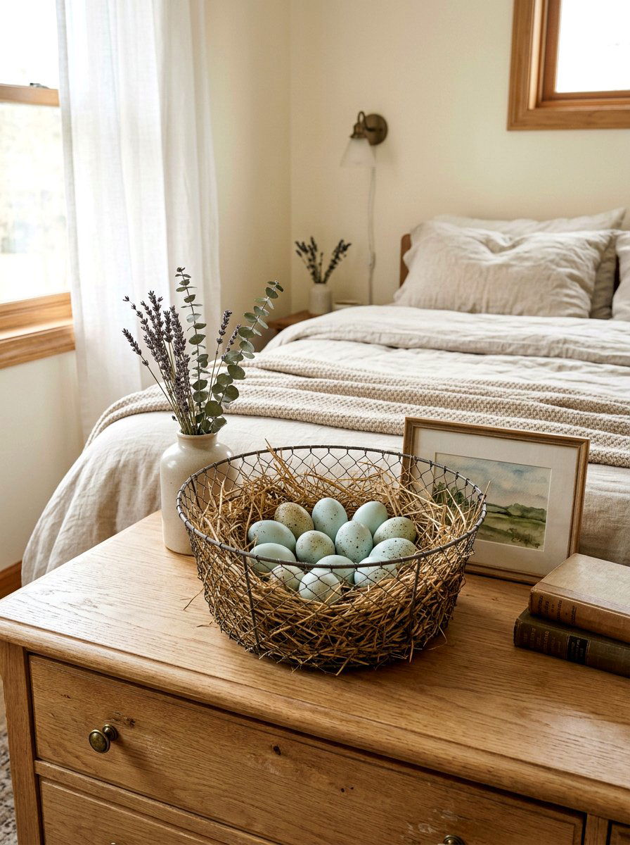 Speckled blue eggs - 25 Spring Decorative Egg Ideas