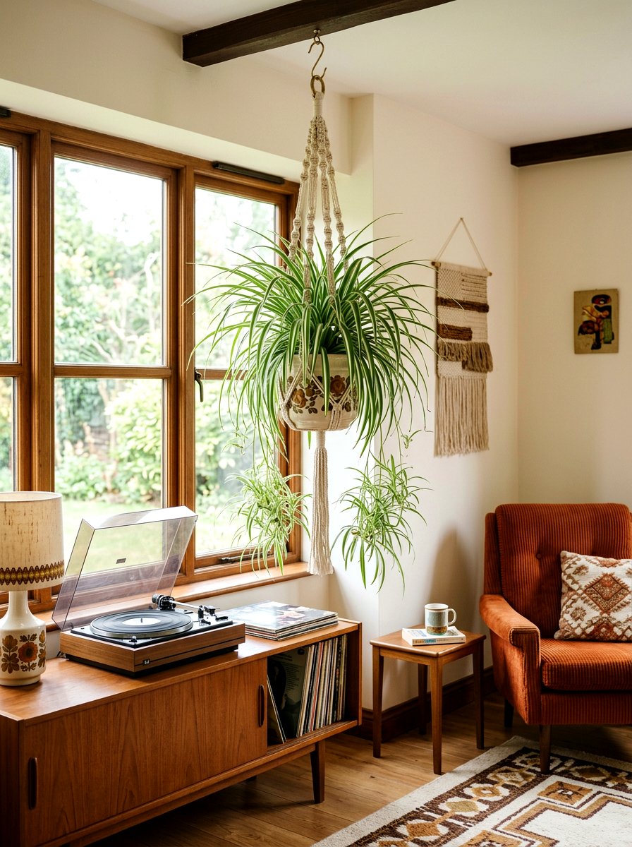 Spider Plant - 25 Spring Living Room Plant Ideas