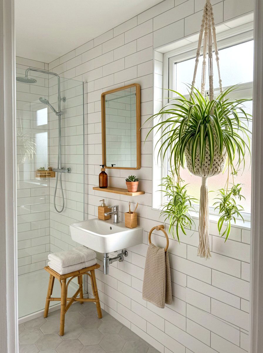 Spider Plant - 25 Spring Bathroom Plant Ideas