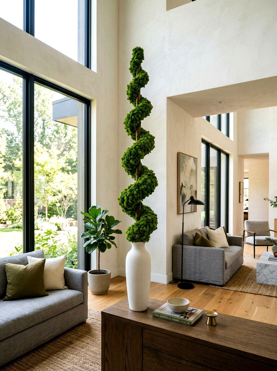 Spiral Moss Topiary - 25 Spring Moss Topiary Ideas