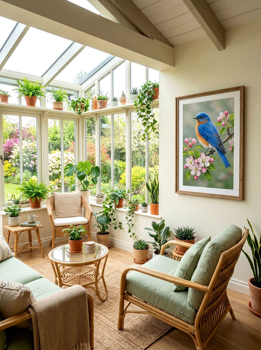 Spring Bird Wall Art - 25 Spring Punch Needle Decor Ideas