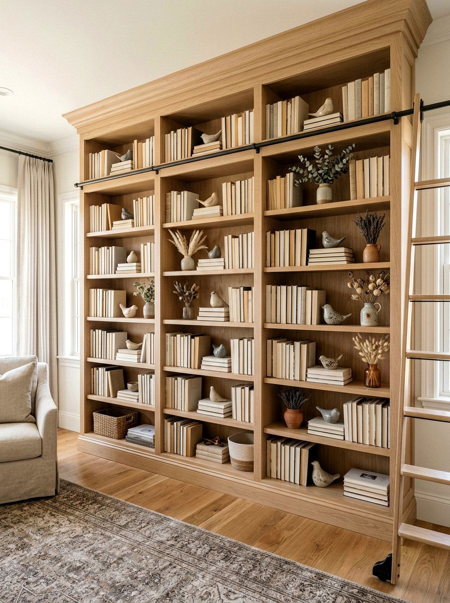 Spring Bookcase Styling - 25 Spring Display Ideas