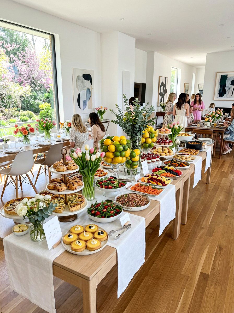 Spring Buffet Brunch - 25 Spring Mother's Day Brunch Ideas