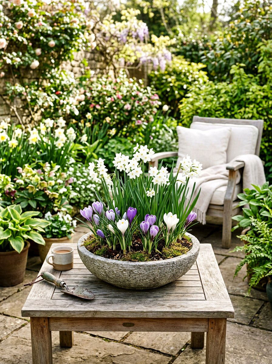 Spring Bulb Bowl - 25 Spring Flower Bowl Ideas