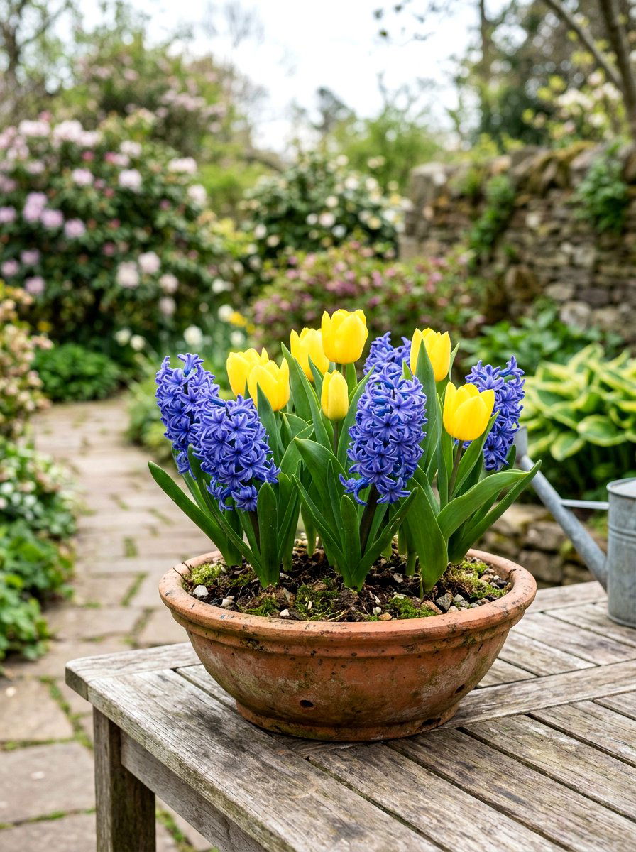 Spring Bulb Forcing Pot - 25 Spring Garden Planter Ideas