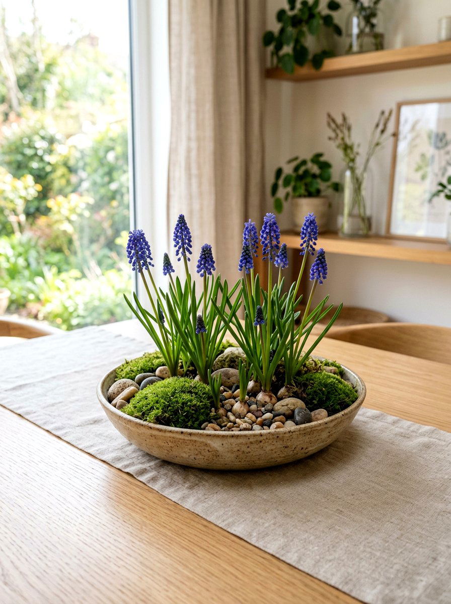 Spring Bulb Garden - 25 Spring Dining Table Centerpiece Ideas