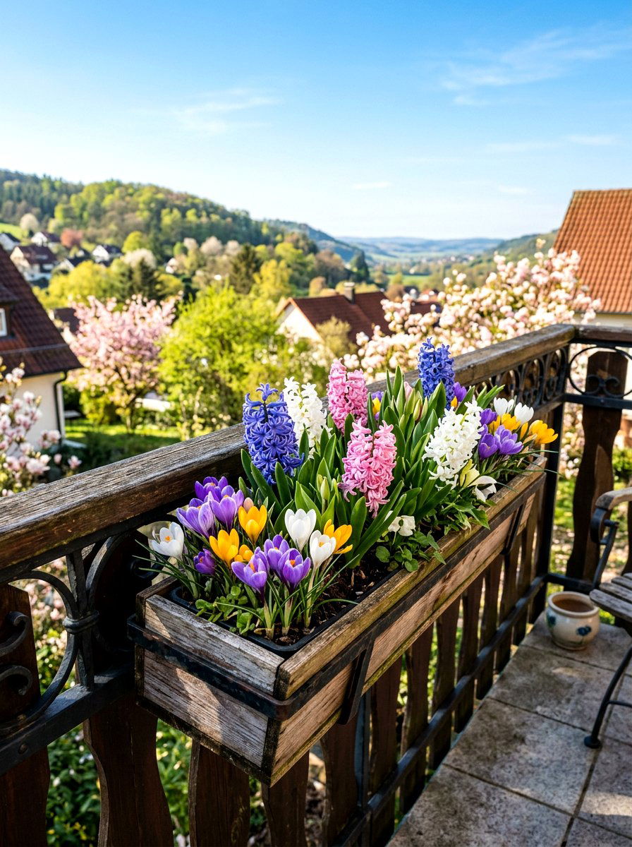 Spring Bulb Mix - 25 Spring Balcony Flower Box Ideas