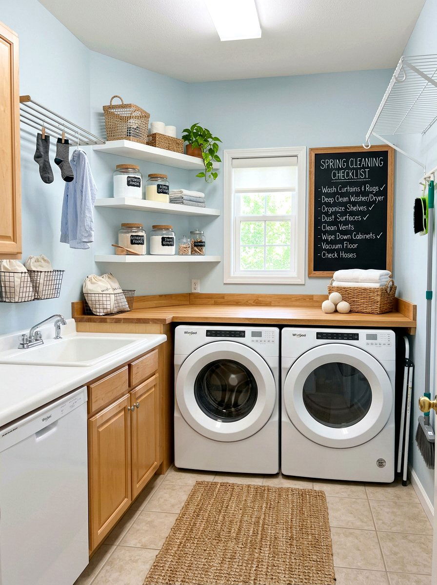 Spring Cleaning Checklist Chalkboard - 25 Spring Chalkboard Lettering Ideas