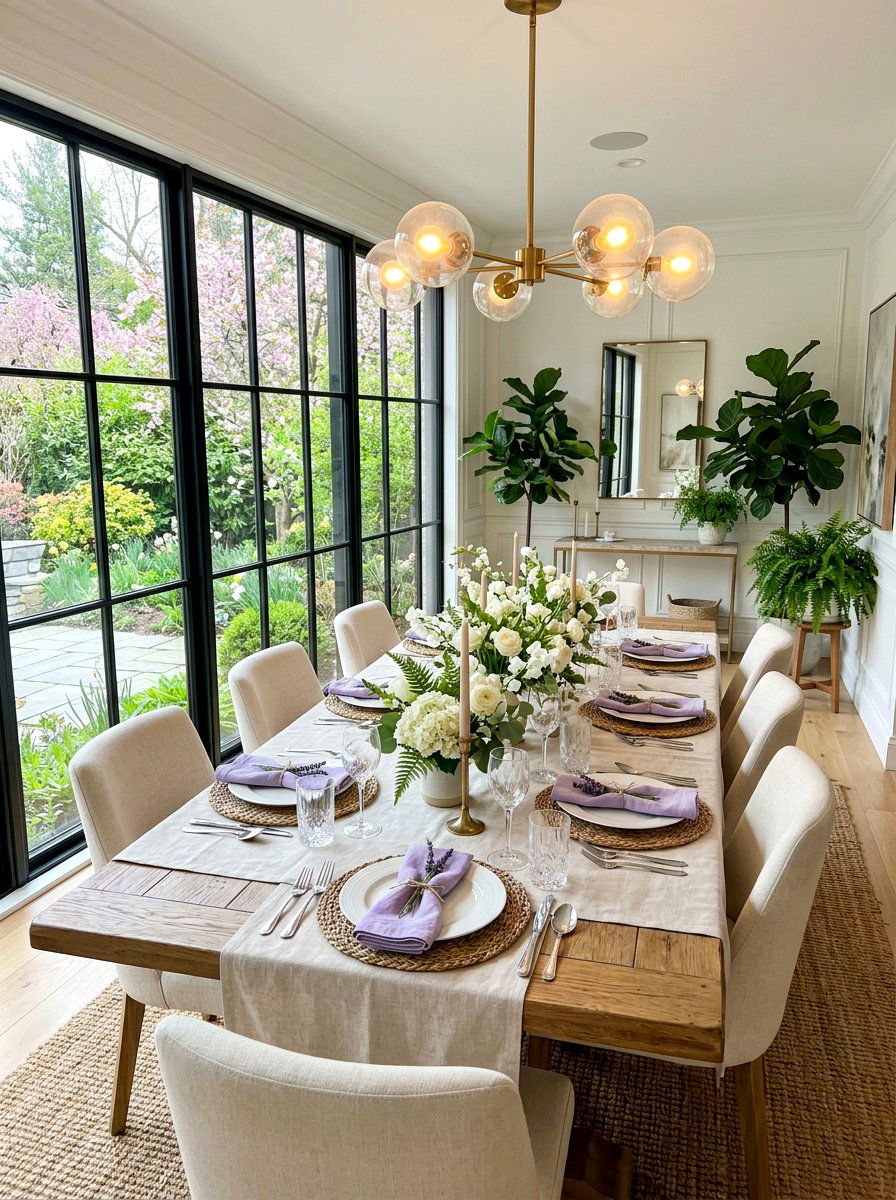 Spring Dining Table Setting - 25 Spring Home Tour Ideas