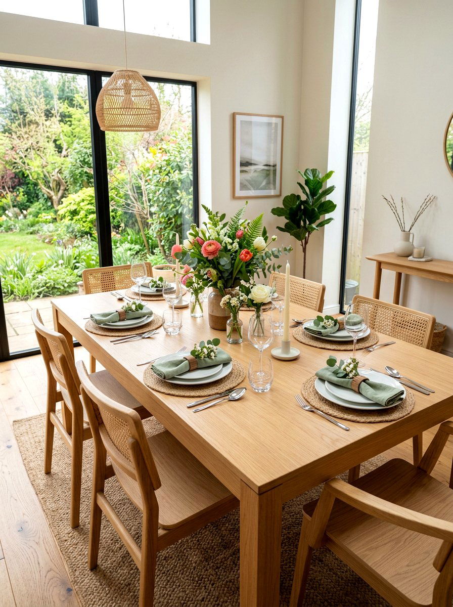 Spring Dining Table Setting - 25 Spring Home Staging Ideas