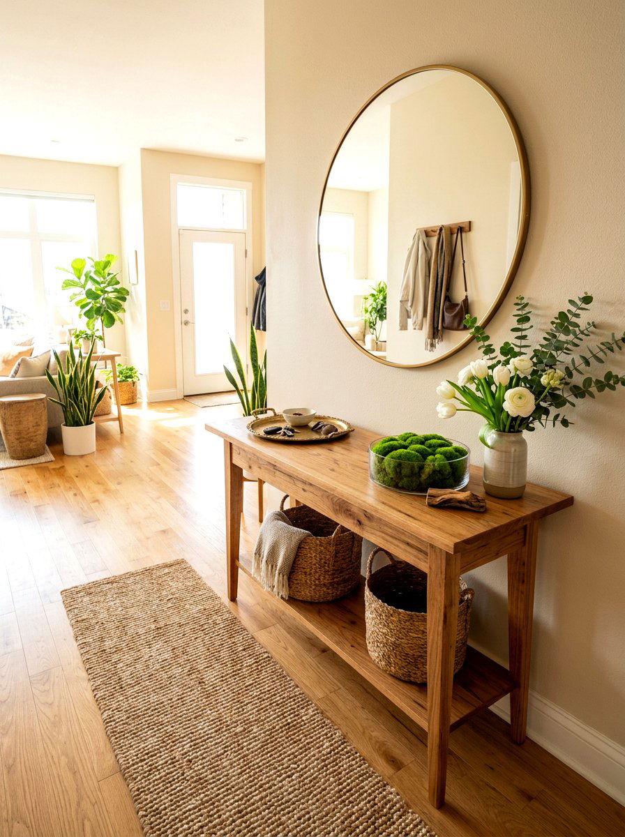 Spring Entryway Table - 25 Spring Condo Decor Ideas
