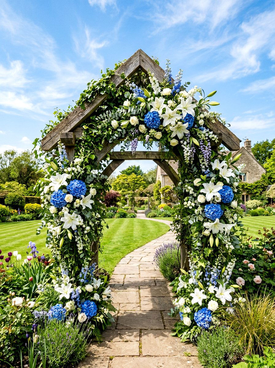 Spring Flower Arch - 25 Spring Party Decor Ideas