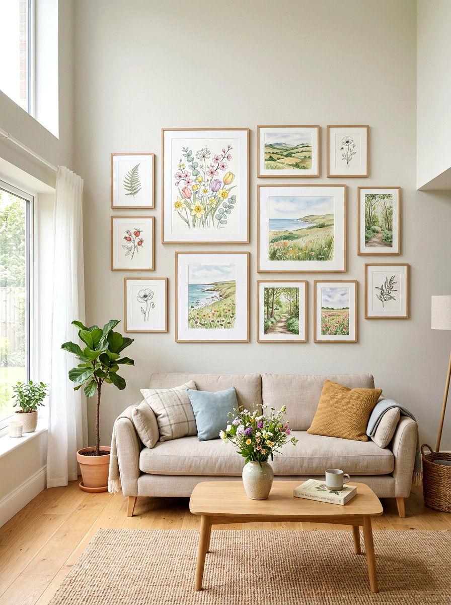 Spring Framed Art - 25 Spring Display Ideas