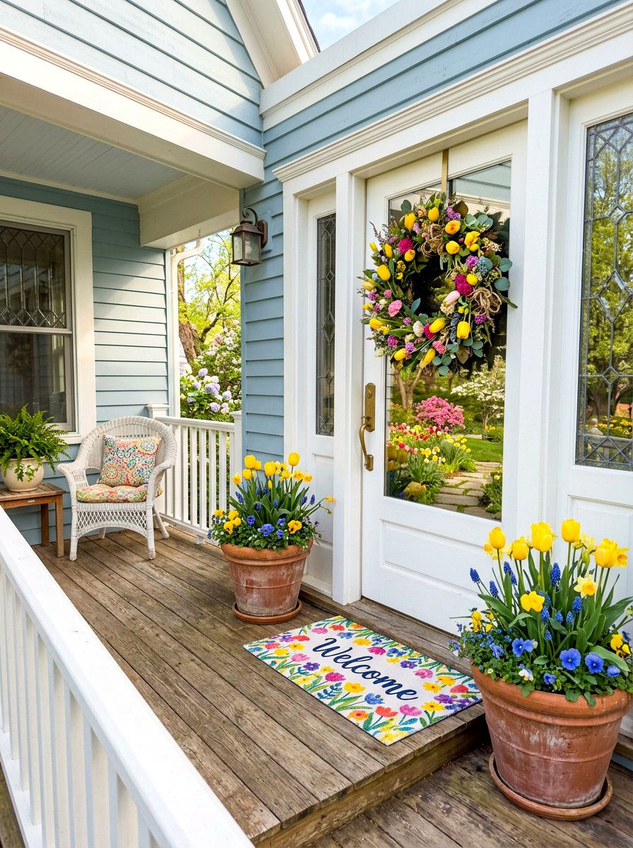 Spring Front Porch - 25 Spring Home Refresh Ideas