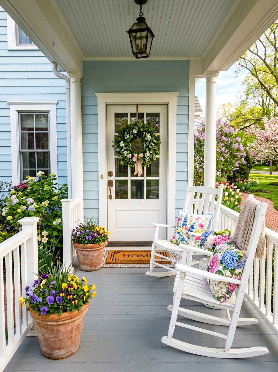Spring Front Porch - 25 Spring Home Tour Ideas