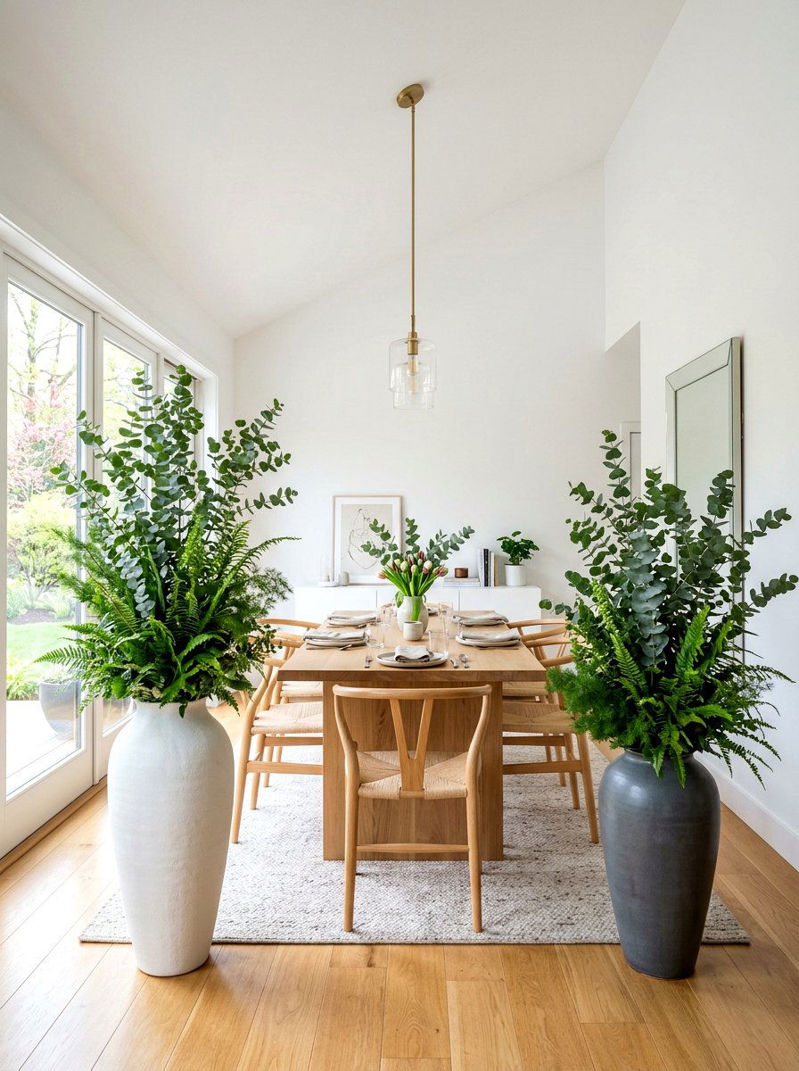 Spring Greenery Indoor - 25 Spring Dining Room Decor Ideas
