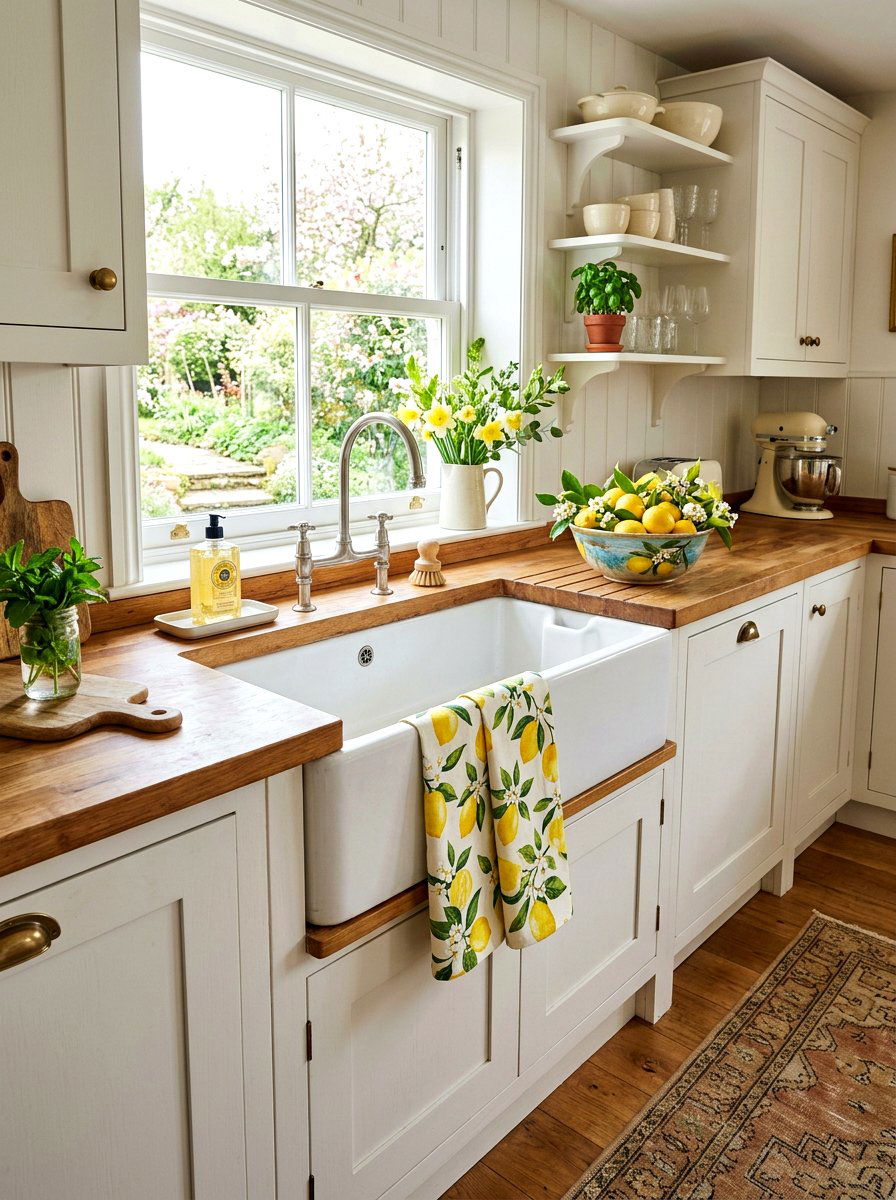 Spring Kitchen Dishtowels - 25 Spring Dollar Tree Decor Ideas