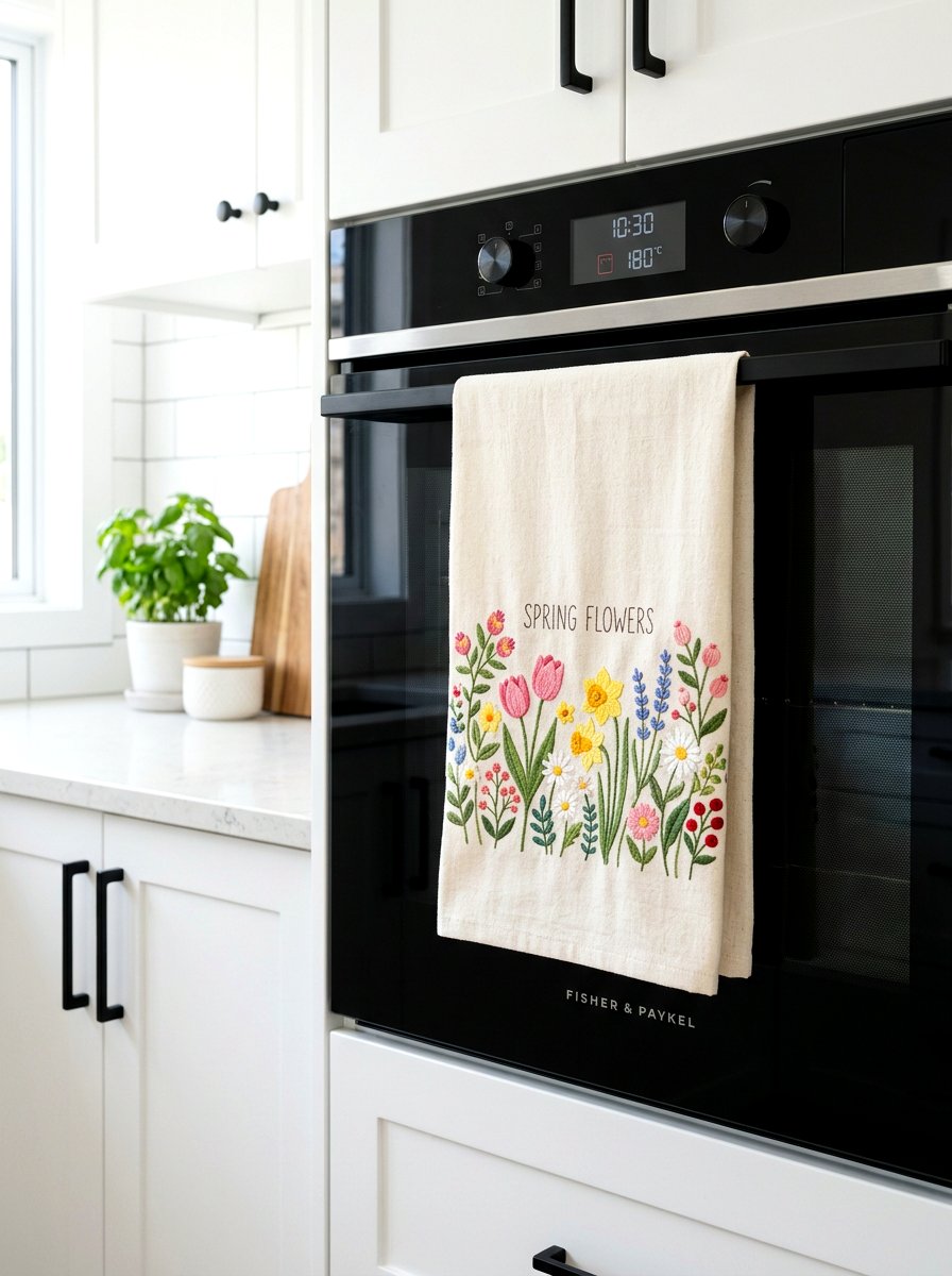 Spring Kitchen Towel - 25 Spring Kitchen Decor Ideas