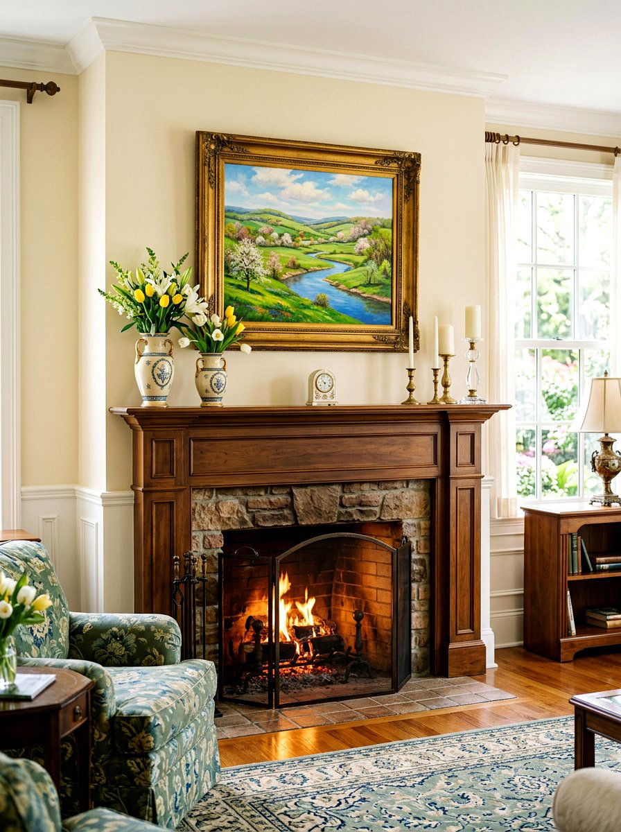 Spring Landscape Painting - 25 Spring Printable Art Ideas