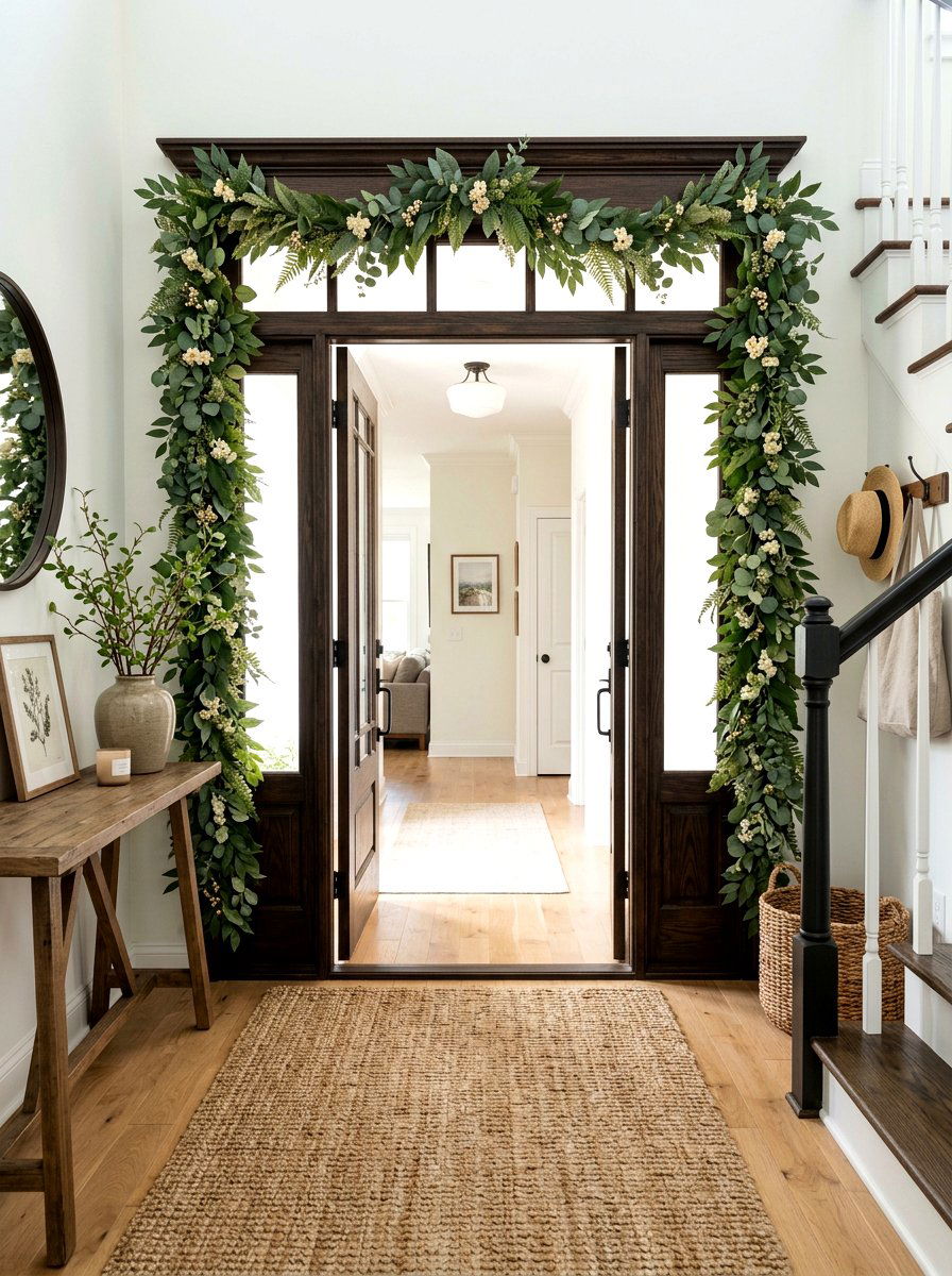 Spring Leaf Greenery Garland - 25 Spring Felt Garland Ideas