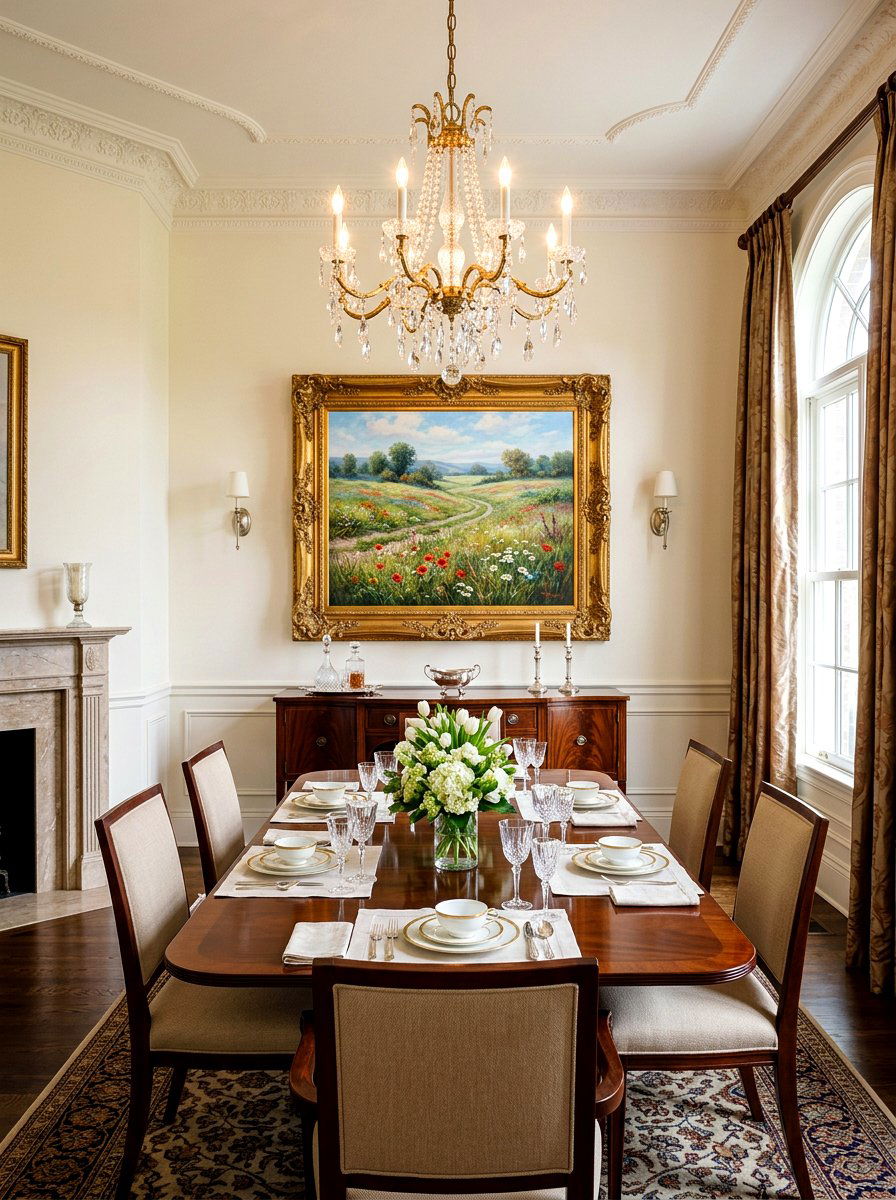 Spring Meadow Oil Painting - 25 Spring Framed Art Ideas