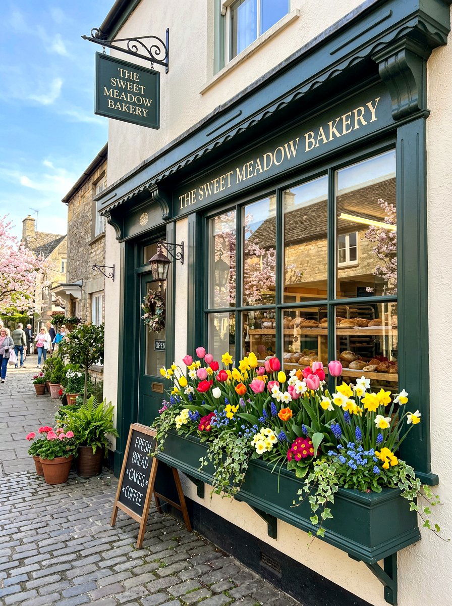 Spring Meadow Window Box - 25 Spring Bakery Decor Ideas