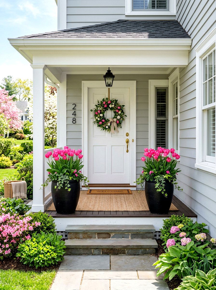 Spring Porch Decoration - 25 Spring Party Decor Ideas