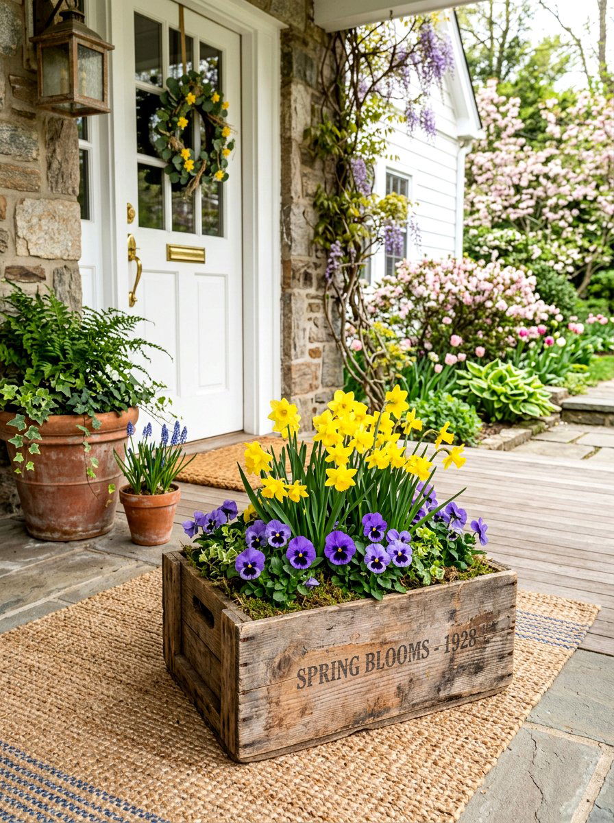 25 Unique Spring Vintage Crate Decor Ideas for Your Home