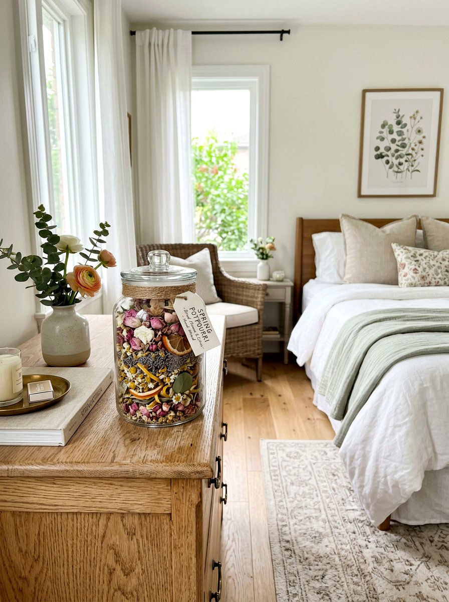 Spring Potpourri Jar - 25 Spring Glass Jar Decor Ideas