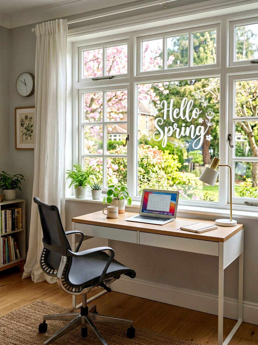 Spring Quote Gel Clings - 25 Spring Gel Cling Ideas