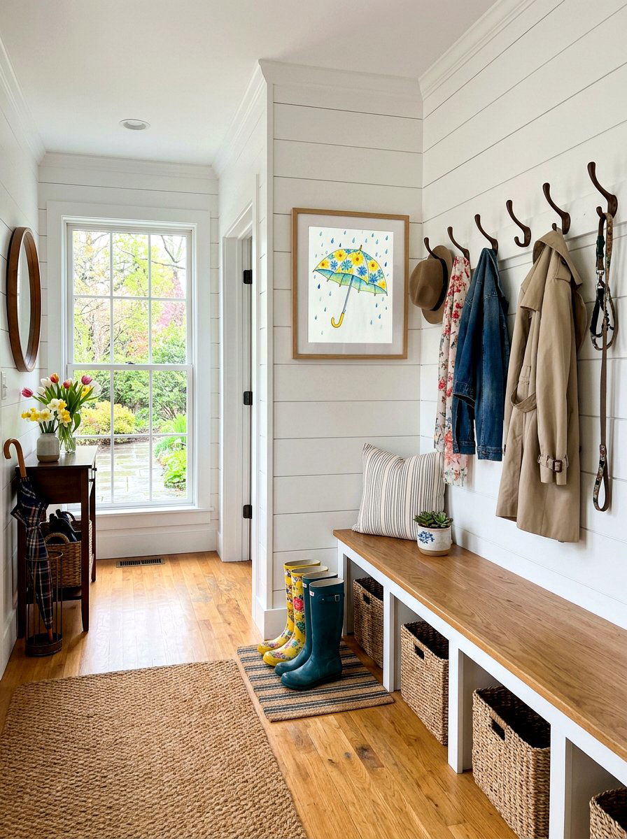 Spring Rain Umbrella - 25 Spring Watercolor Art Ideas