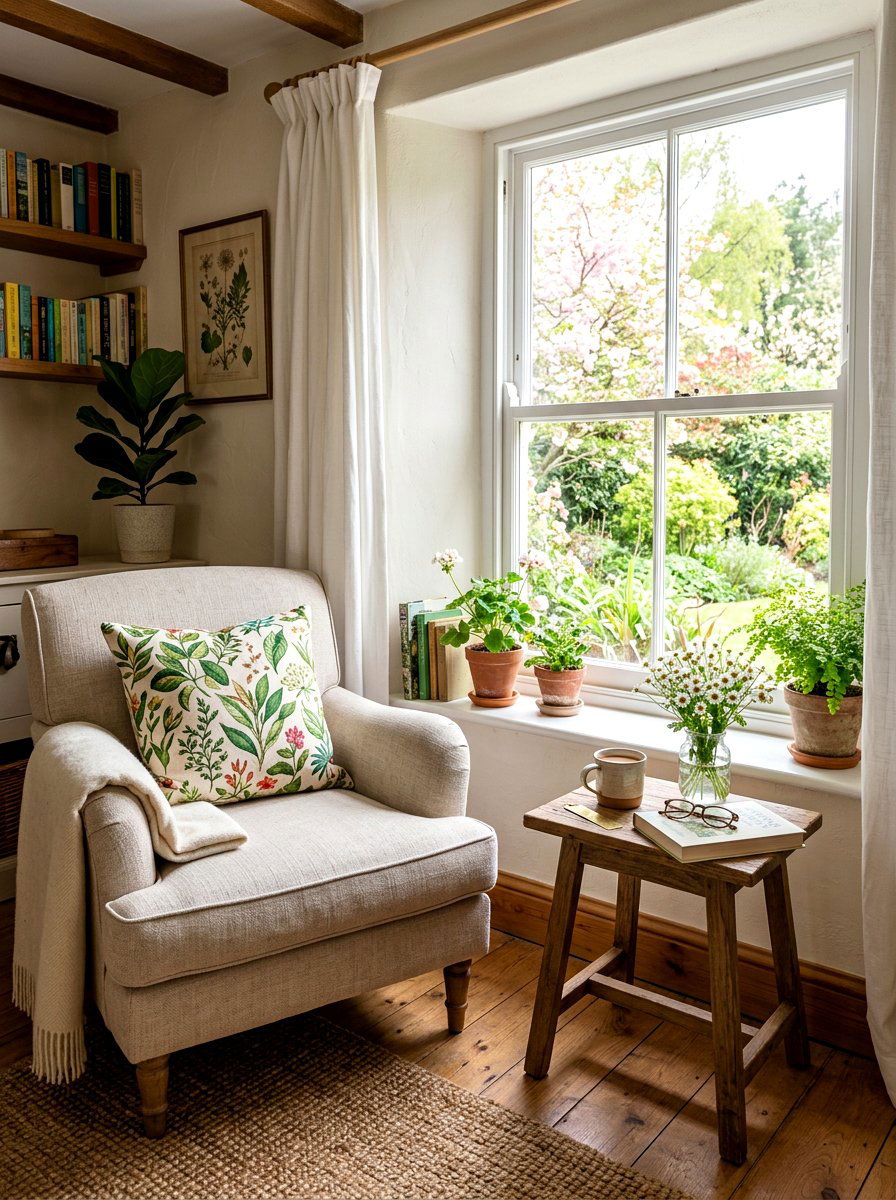 Spring Reading Nook - 25 Spring Boutique Decor Ideas