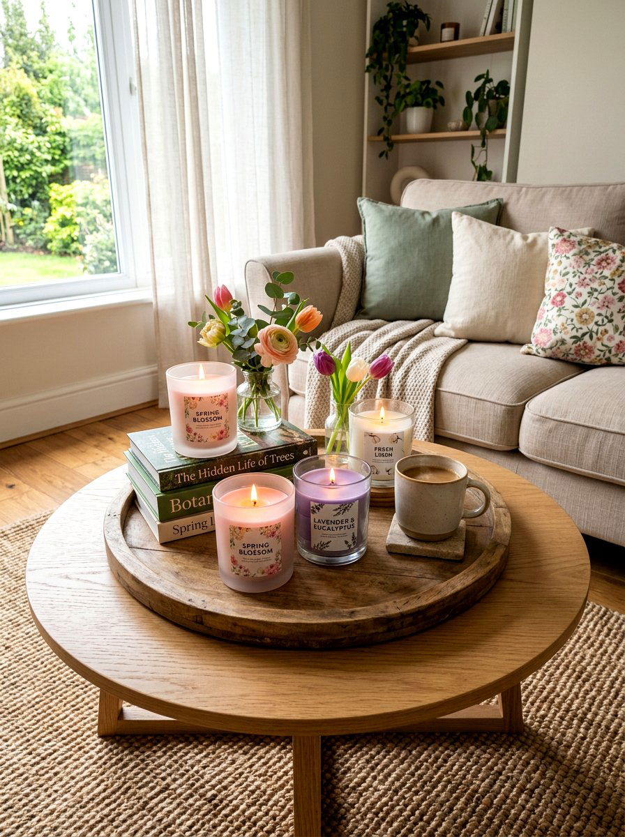 Spring Scented Candles - 25 Spring Cheap Decor Ideas