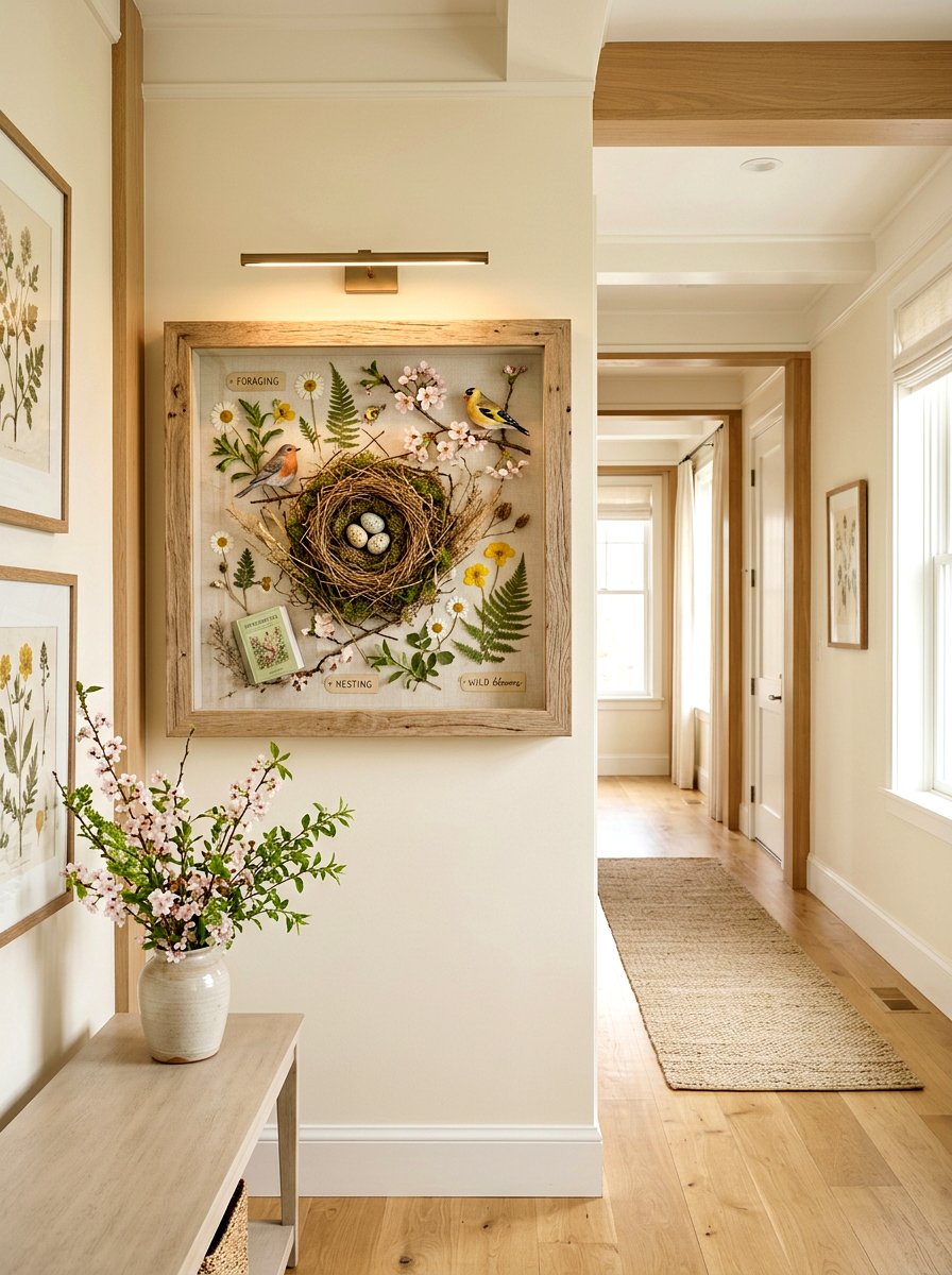 Spring Shadow Box - 25 Spring Photo Frame Decor Ideas