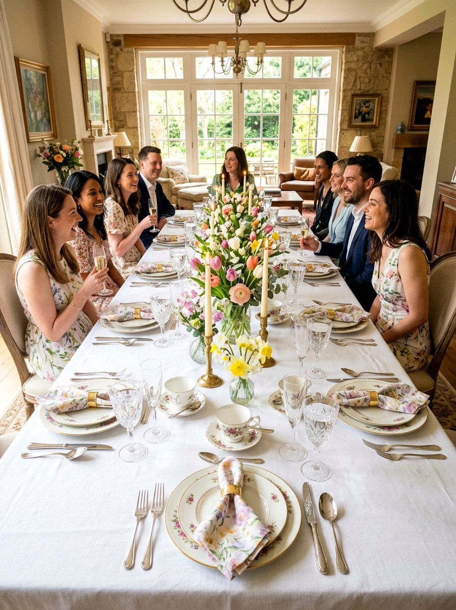 Spring Table Setting - 25 Spring Teacup Decor Ideas