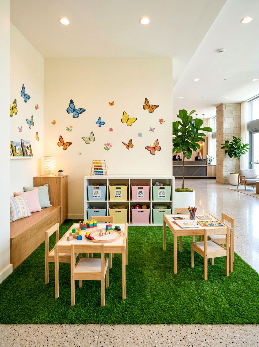 Spring Theme Play Area - 25 Spring Waiting Room Decor Ideas