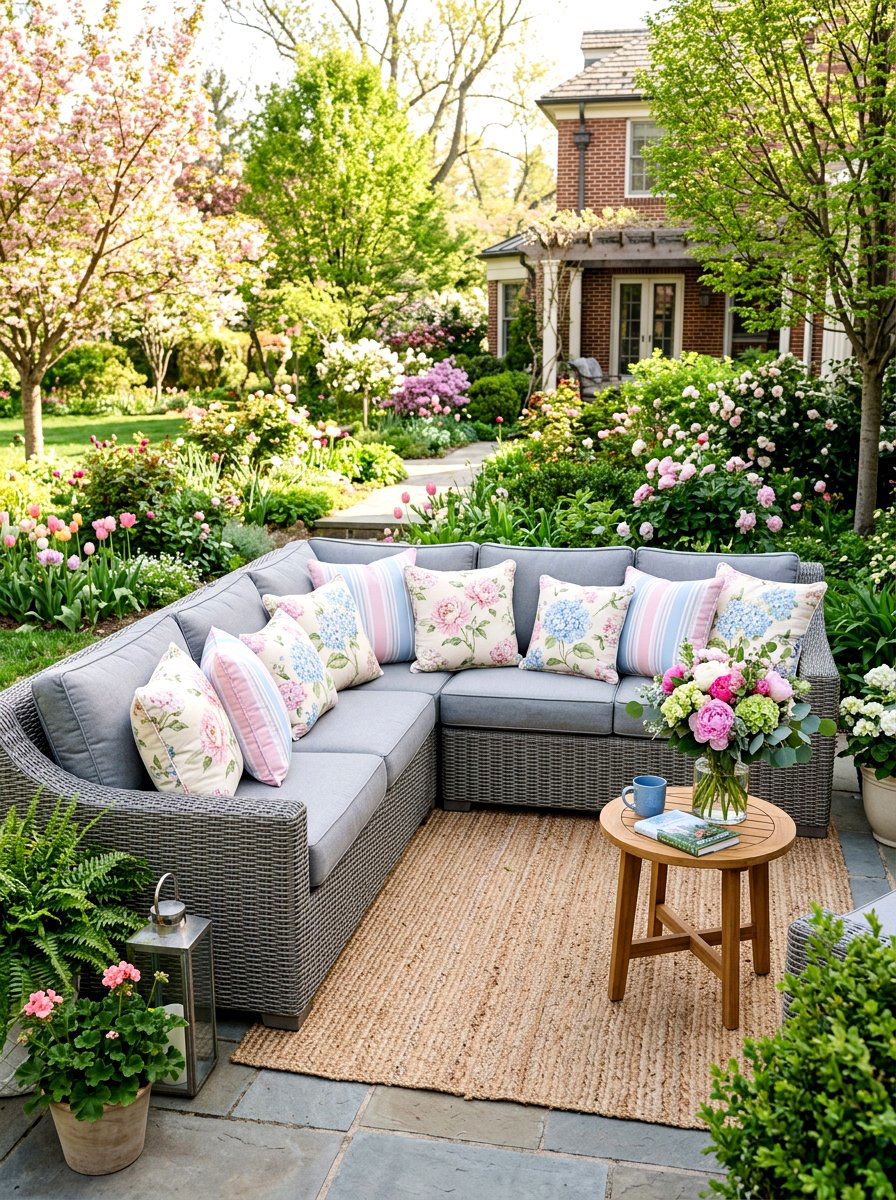 Spring Throw Pillows - 25 Back Porch Spring Decor Ideas