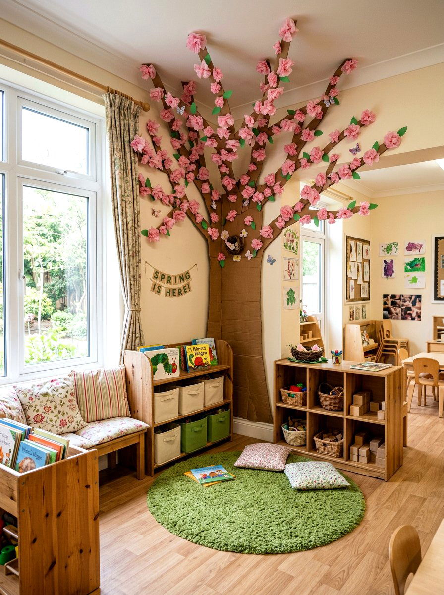 Spring Tree Display - 25 Spring Classroom Decor Ideas