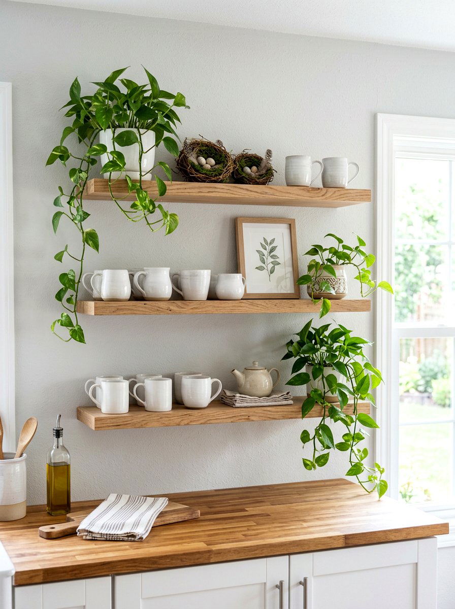 Spring Wall Shelves - 25 Spring Display Ideas