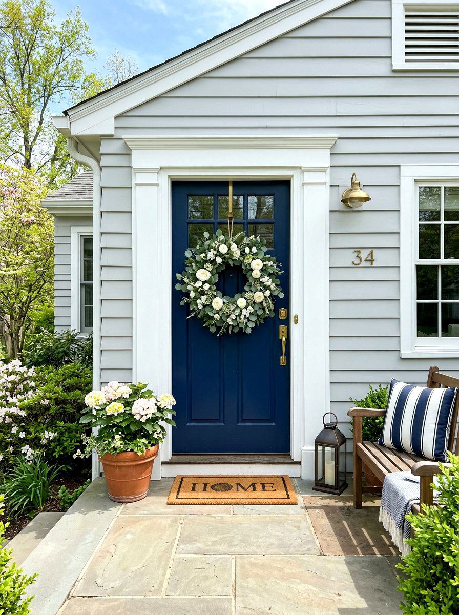 Spring Wreath For Front Door - 25 Spring Decorating Ideas on a Budget