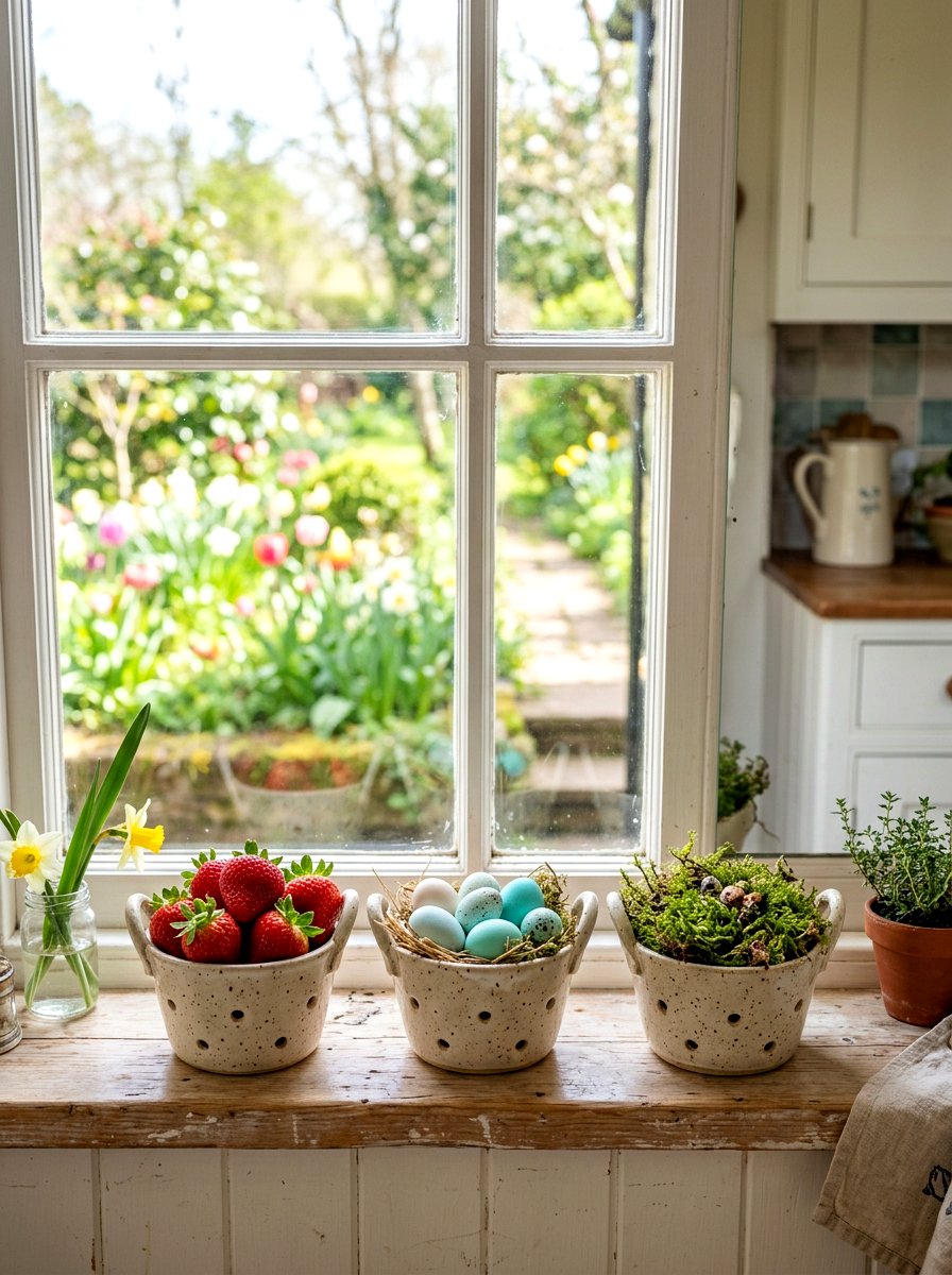 Spring berry basket display - 25 Spring Basket Decor Ideas