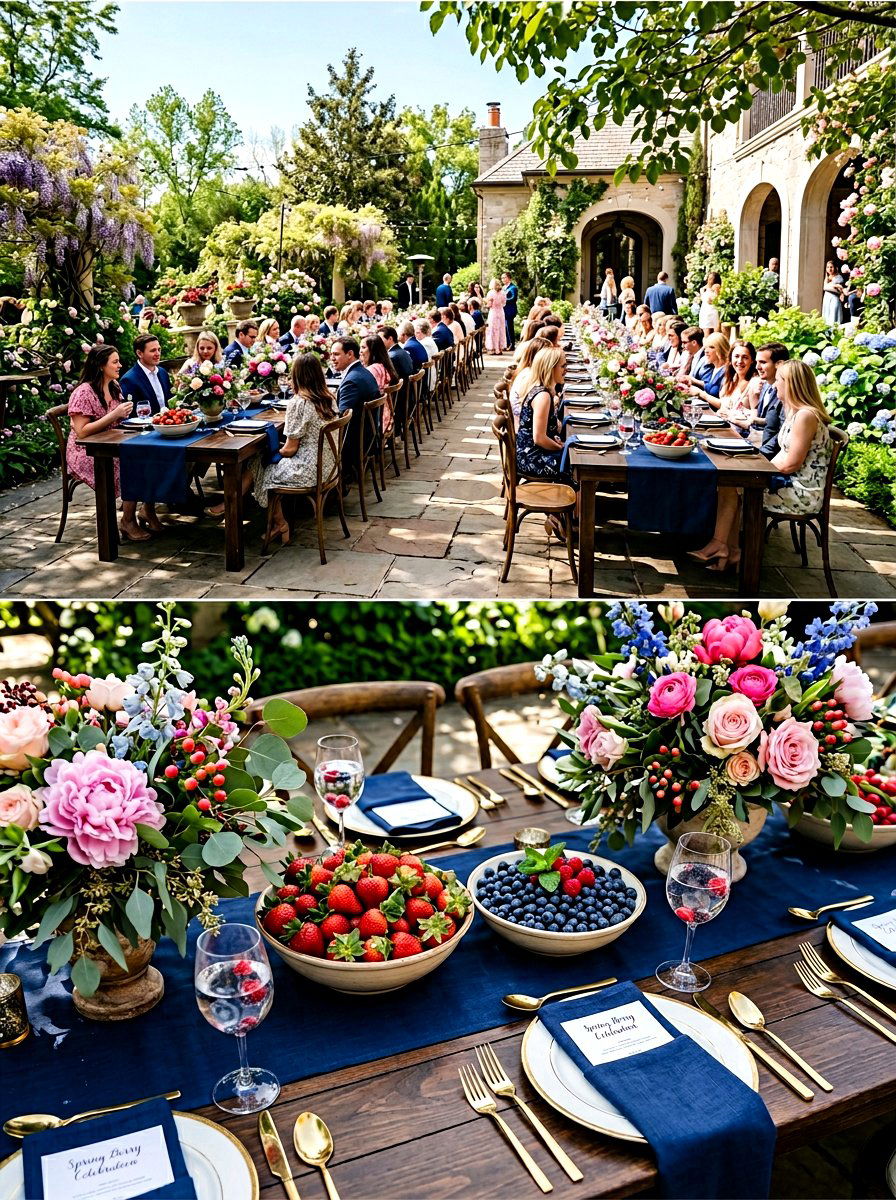 Spring berry celebration - 25 Spring Birthday Party Decor Ideas