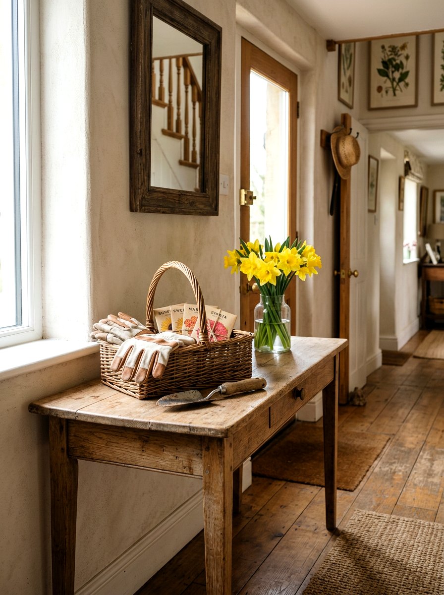 Spring garden tool basket - 25 Spring Basket Decor Ideas